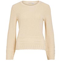 ALYA PULL GLITTER BEIGE - Vila