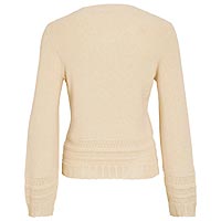 ALYA PULL GLITTER BEIGE - Vila