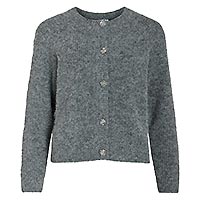 CHEENA BUTTON CARDI GREY - Vila