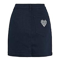 CHIA COEUR MINI SKIRT NAVY - Vila