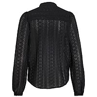 CHIKKA LACE SHIRT BLACK - Vila