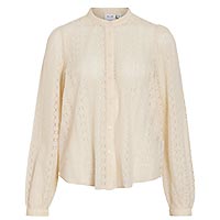CHIKKA LACE SHIRT OFF WHITE - Vila