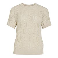 COTTI KNIT TOP BIRCH - Vila