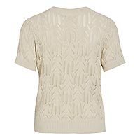 COTTI KNIT TOP BIRCH - Vila