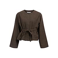 DARLA JACKET SEAL BROWN - Object