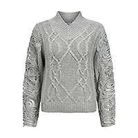 ELISSE PULL LIGHT GREY MELANGE - Object