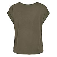 ELLETTE TOP SATIN DUSTY OLIVE - Vila