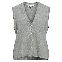 JIVONA KNIT VEST MED GREY  - Object