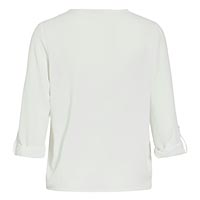 JOSA VNECK TOP SNOW WHITE - Vila