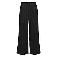 LISA WIDE PANT BLACK STRIPES  - Object