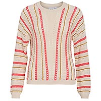 MARIAN TOP STRIPES RED - Vila
