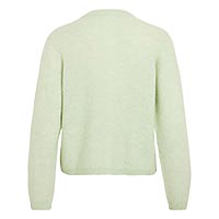 ORY O NECK CARDI SMOKE GREEN - Vila