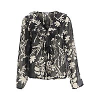 PEARL TOP BLACK FLOWERS - Object