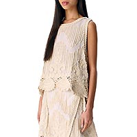PRIMA KNIT TOP SANDSHELL - Object