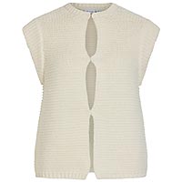 REMMY VEST KNIT BIRCH - Vila