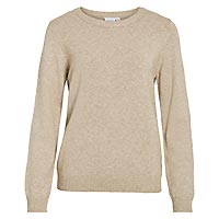 RIL ONECK NATURAL MELANGE - Vila