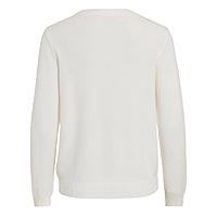RIL O NECK KNIT DETAIL WHITE - Vila