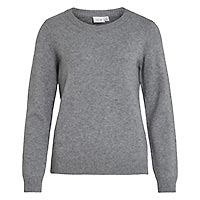 RIL O NECK TOP MEDIUM GREY  - Vila