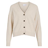 RIL VNECK CARDIGAN LT NATURAL - Vila