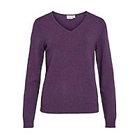 RIL VNECK IMPERIAL PURPLE - Vila