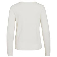 RIL VNECK KNIT TOP WHITE - Vila