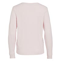 RIL VNECK LS KNIT TOP CHERRY  - Vila