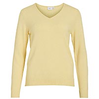 RIL VNECK PALE BANANA - Vila