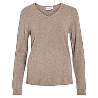 RIL V NECK FALCON MELANGE - Vila