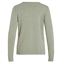 RIL V NECK OIL GREEN - Vila