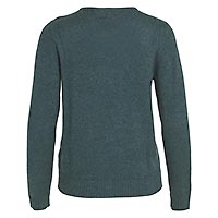 RIL V NECK PINEDARK MELANGE  - Vila