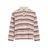 SINA POLO SHIRT BIRCH SANGRIA - Vila