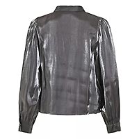 VIESSA SHIMMER SHIRT SILVER - Vila