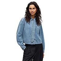 VILMA DENIM SHIRT MED BLUE - Object