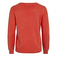 VIRIL O NECK AURORA RED - Vila