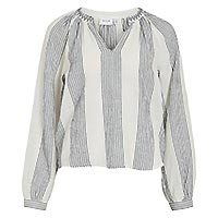 ZOFFE TOP EMBROIDERY  - Vila