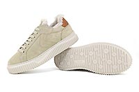 LIPARI FUR SUEDE BEIGE - Voile Blanche