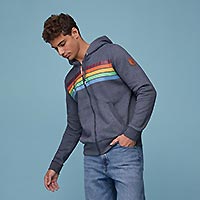 DEEPLESS HOODIE NAVY MIX - Wanakome