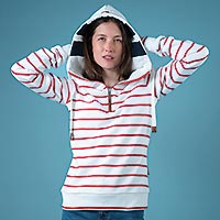 EDWINA HOODIE STRIPE SANGUINE - Wanakome