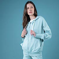 ELISE HOODIE BAY BLUE - Wanakome