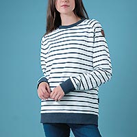 FILIPPA PULLOVER STRIPE NAVY - Wanakome