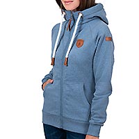 HERA HEATHER BLUE FULL ZIP - Wanakome