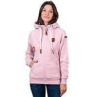 HERA HEATHER PINK FULL ZIP - Wanakome