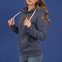 HERA HOODIE OXFORD BLUE - Wanakome