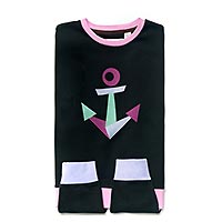 KAIRI SWEATSHIRT BLACK ANCHOR - Wanakome