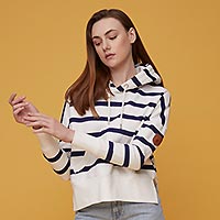 LAYNA HOODIE STRIPES - Wanakome