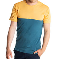 COLORBLOCK TEE YELLOW LAKE - We Norwegians