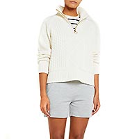 KVITHOLMEN SWEATER WHITE - We Norwegians