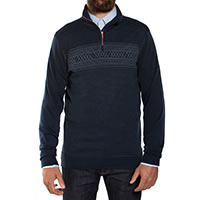 PULL HALF ZIP SETESDAL BLUE - We Norwegians