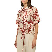 CHEMISE MANOK SAND TERRACOTTA - Yerse