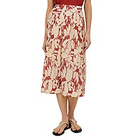 MAXI SKIRT MANOK SAND TERRACOTTA - Yerse